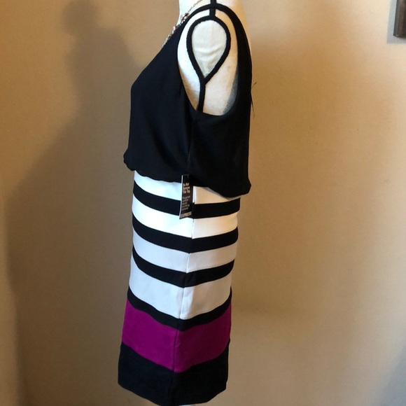 Express Colorblock Midi Bodycon Dress NWT - Picture 3 of 8